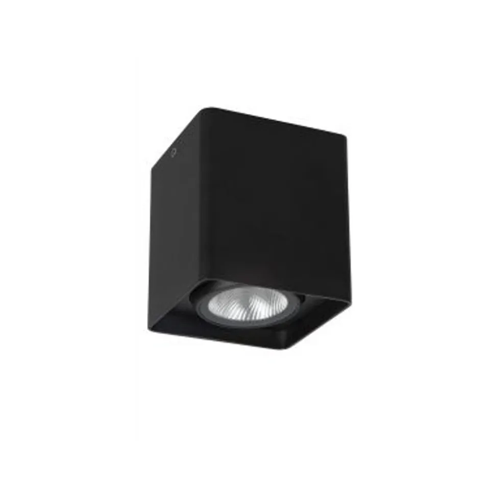 Lucide LEEDS Plafonnière Buiten-Zwart-LED-9W-2700K-IP54