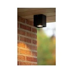 Lucide LEEDS Plafonnière Buiten-Zwart-LED-9W-2700K-IP54