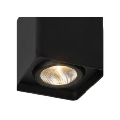Lucide LEEDS Plafonnière Buiten-Zwart-LED-9W-2700K-IP54