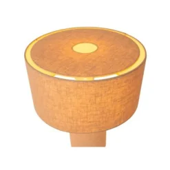 Lucide LEEROY Tafellamp-Taupe-1xE27-240W-Linnen