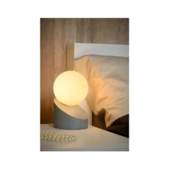 Lucide LEN - Tafellamp - Ø 10 cm - 1xG9 - Grijs