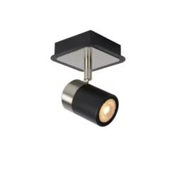 Lucide LENNERT - Plafondspot - LED Dimb. - GU10 - 1x5W 3000K - Zwart Lucide