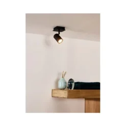 Lucide LENNERT Plafondspot 5W/GU10 Mat Zwart