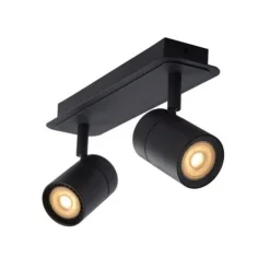 Lucide LENNERT Plafondspot 2x5W/GU10 Mat Zwart