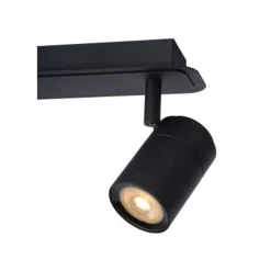 Lucide LENNERT Plafondspot 2x5W/GU10 Mat Zwart