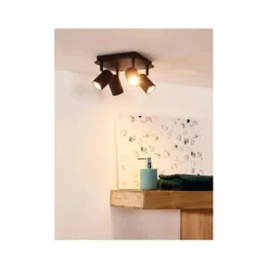 Lucide LENNERT Plafondspot 4x5W/GU10 Mat Zwart