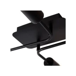 Lucide LESTER Plafonnier 52/38/9 cm E27/60W Zwart