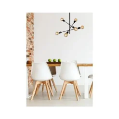 Lucide LESTER Plafonnier 59/59/85 cm E27/60W Zwart