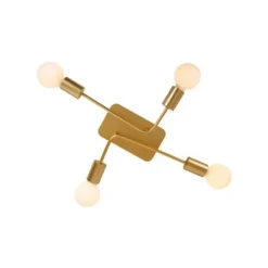 Lucide LESTER Plafonnière-Mat Go.-4xE27-40W-Metaal