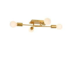 Lucide LESTER Plafonnière-Mat Go.-4xE27-40W-Metaal