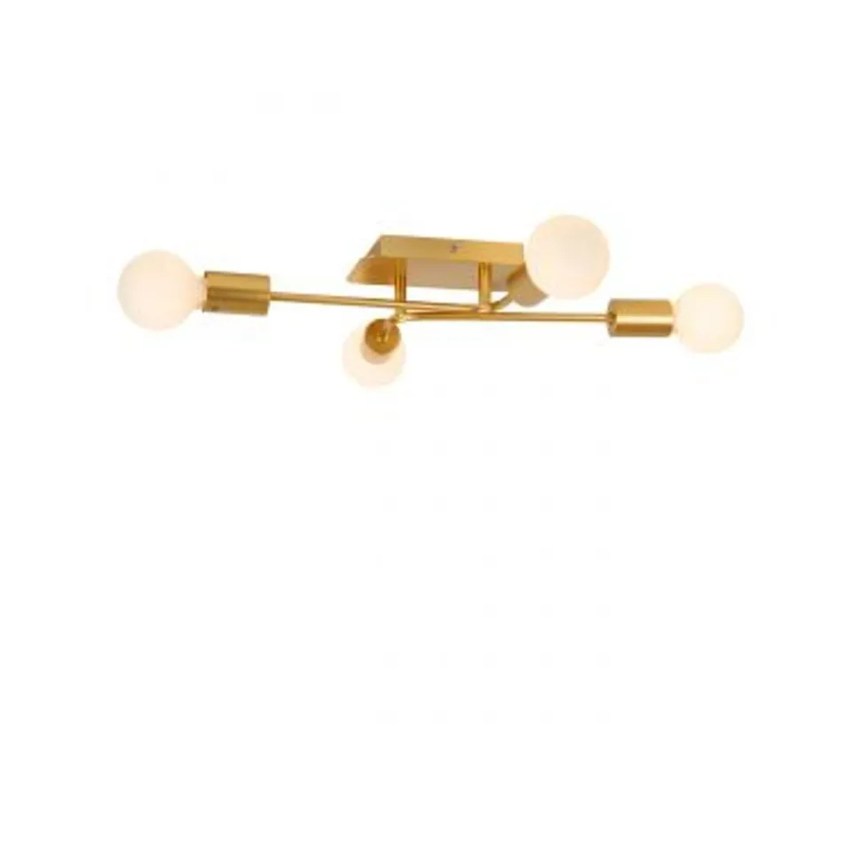 Lucide LESTER Plafonnière-Mat Go.-4xE27-40W-Metaal