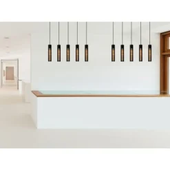 Lucide Lionel - Hanglamp - 5xE27 - Zwart