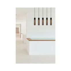 Lucide Lionel - Hanglamp - 5xE27 - Zwart