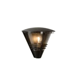 Lucide LIVIA - Wandlamp Buiten - 1xE27 - IP44 - Zwart