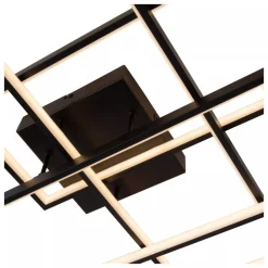 Lucide LOKERO - Plafonnière - LED Dimb. - CCT - 1x60W 2700K/4000K - Zwart