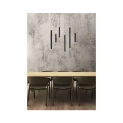 Lucide LORENZ - Hanglamp - LED Dimb. - 6x0,7W 3000K - Zwart Lucide