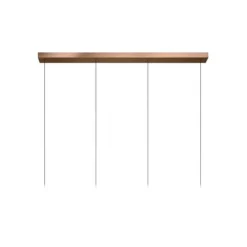 Lucide LORENZ - Hanglamp - LED Dimb. - 4x4W 3000K - Roest bruin Lucide