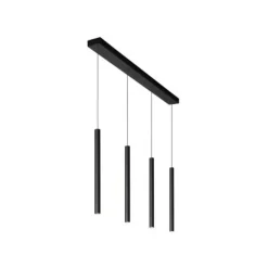 Lucide Lorenz - Hanglamp - LED Dimb. - 4x4W 3000K - Zwart