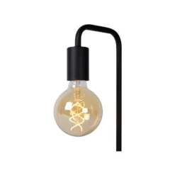 Lucide LORIN - Tafellamp - 1xE27 - Zwart Lucide