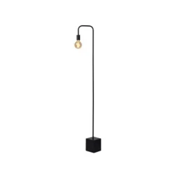 Lucide LORIN - Vloerlamp - 1xE27 - Zwart Lucide