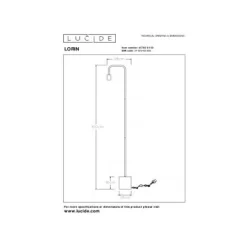 Lucide LORIN - Vloerlamp - 1xE27 - Zwart Lucide