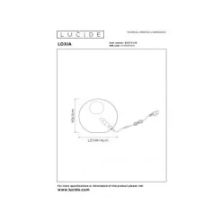 Lucide LOXIA Tafellamp-Beige-1xE14-40W-Papier