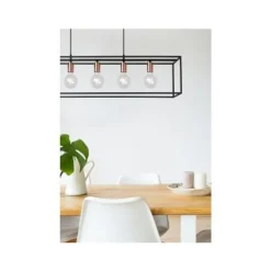 Lucide LUC.ARTHUR PENDEL 5XE27 ZWART