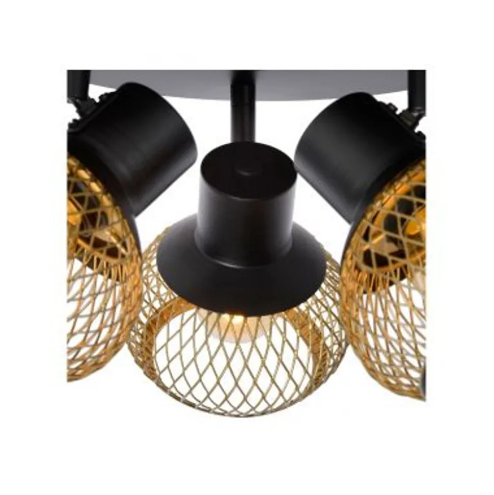 Lucide LUCAS Plafondspot-Mat Go.-3xE14-40W-Metaal