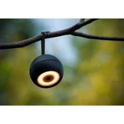 Lucide LUNEX Wandlamp Buiten-Zwart-LED Dimb.-2W-3000K-5V