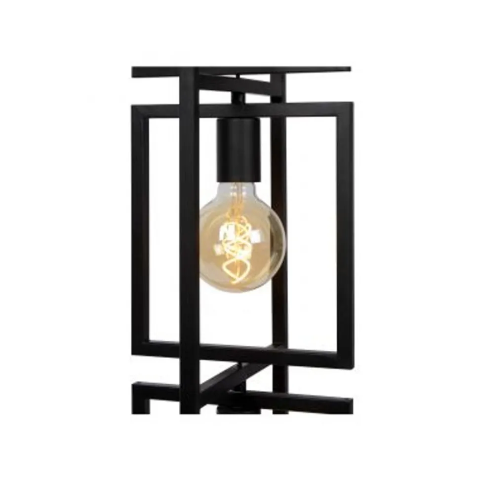 Lucide LUUK Vloerlamp-Zwart-3xE27-40W-Metaal