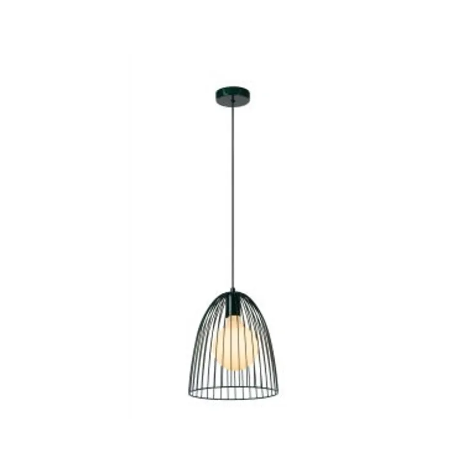 Lucide MACARONS Hanglamp-Groen-Ø24,5-1xE27-40W-Metaal