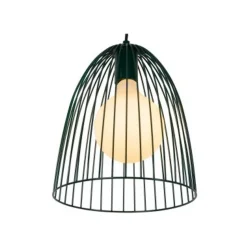 Lucide MACARONS Hanglamp-Groen-Ø24,5-1xE27-40W-Metaal