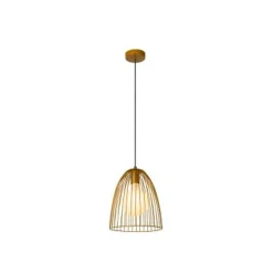 Lucide MACARONS Hanglamp-Okerge.-Ø24,5-1xE27-40W-Metaal