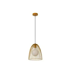 Lucide MACARONS Hanglamp-Okerge.-Ø24,5-1xE27-40W-Metaal