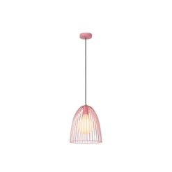 Lucide MACARONS Hanglamp-Roze-Ø24,5-1xE27-40W-Metaal