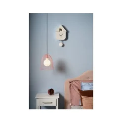 Lucide MACARONS Hanglamp-Roze-Ø24,5-1xE27-40W-Metaal