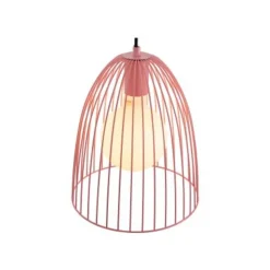 Lucide MACARONS Hanglamp-Roze-Ø24,5-1xE27-40W-Metaal
