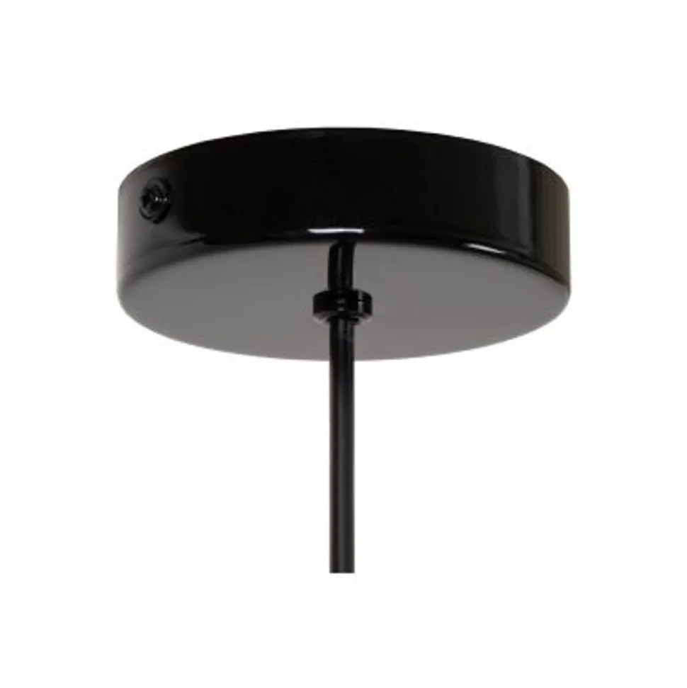 Lucide MACARONS Hanglamp-Zwart-Ø24,5-1xE27-40W-Metaal