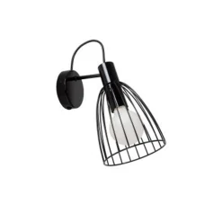 Lucide MACARONS Wandlamp-Zwart-1xE27-40W-Metaal