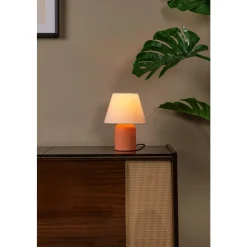 Lucide MACIA - Tafellamp - 1xE14 - Terracotta