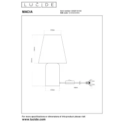 Lucide MACIA - Tafellamp - 1xE14 - Groen