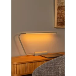 Lucide MADISON - Bureaulamp - LED Dim to warm - 1x6,5W 2600K/2800K - Taupe