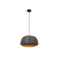 Lucide MADUKA Hanglamp-Zwart-1xE27-40W-Zeegra.