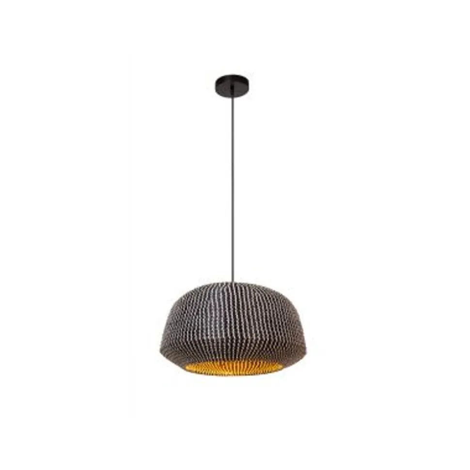 Lucide MADUKA Hanglamp-Zwart-1xE27-40W-Zeegra.