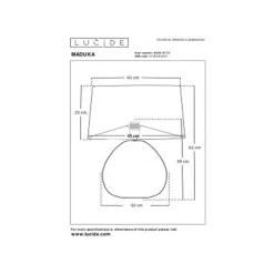 Lucide MADUKA Tafellamp-Nature.-1xE27-40W-Zeegra.