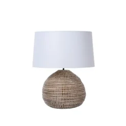 Lucide MADUKA Tafellamp-Zwart-1xE27-40W-Zeegra.