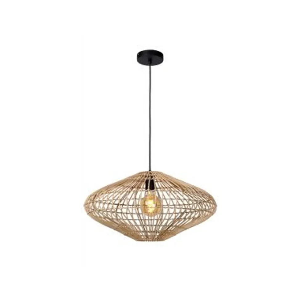 Lucide MAGALI - Hanglamp - Ø 56 cm - 1xE27 - Licht hout Lucide