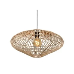 Lucide MAGALI - Hanglamp - Ø 56 cm - 1xE27 - Licht hout Lucide