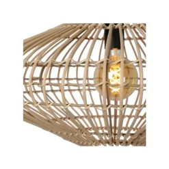 Lucide MAGALI - Hanglamp - Ø 56 cm - 1xE27 - Licht hout Lucide