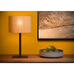 Lucide Magius - Tafellamp - Ø 28 cm - 1xE27 - Licht hout